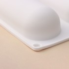 Форма для муссовых десертов и выпечки KONFINETTA «Эклер», 30×17×3 см, 5 ячеек (13.5×3 см), силикон, белая - Фото 4