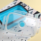 Контейнер складной с крышкой Доляна «Коста», 800 мл 17,8×11,5×6,5 см, цвет МИКС - Фото 3