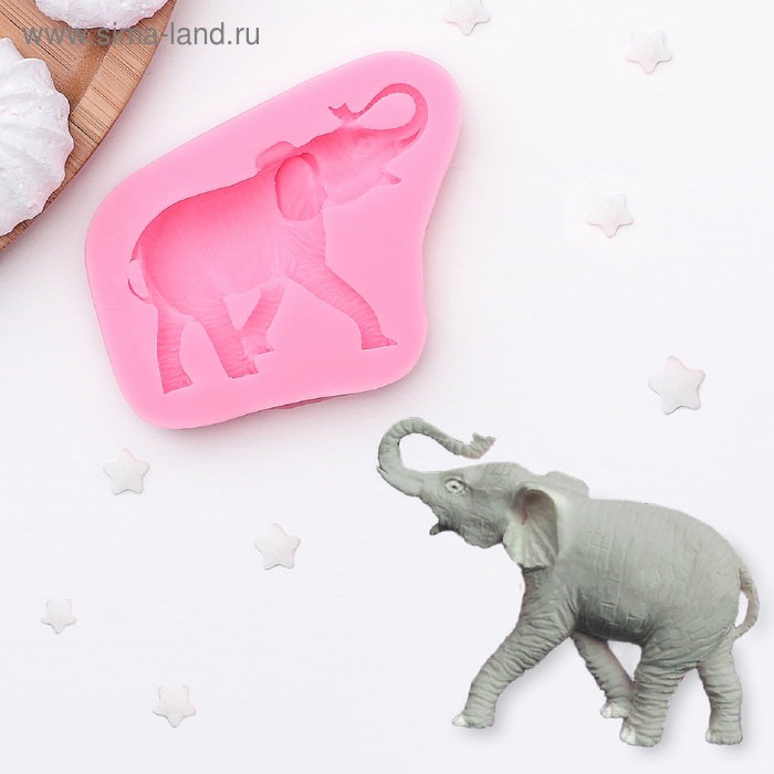 Молд «Слон», 6,3×8 см - Фото 1