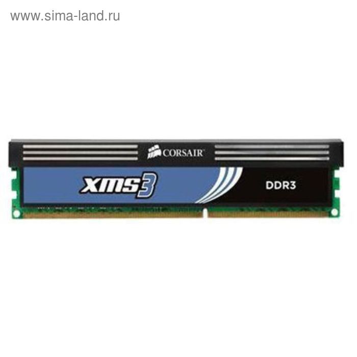 Память DDR3 4Gb 1600MHz Corsair CMX4GX3M1A1600C9 RTL PC3-12800 CL9 DIMM 240-pin 1.65В - Фото 1