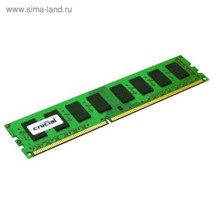 Память DDR3 4Gb 1600MHz Crucial CT51264BD160B(J) RTL PC3-12800 CL11 DIMM 240-pin 1.35В - Фото 1