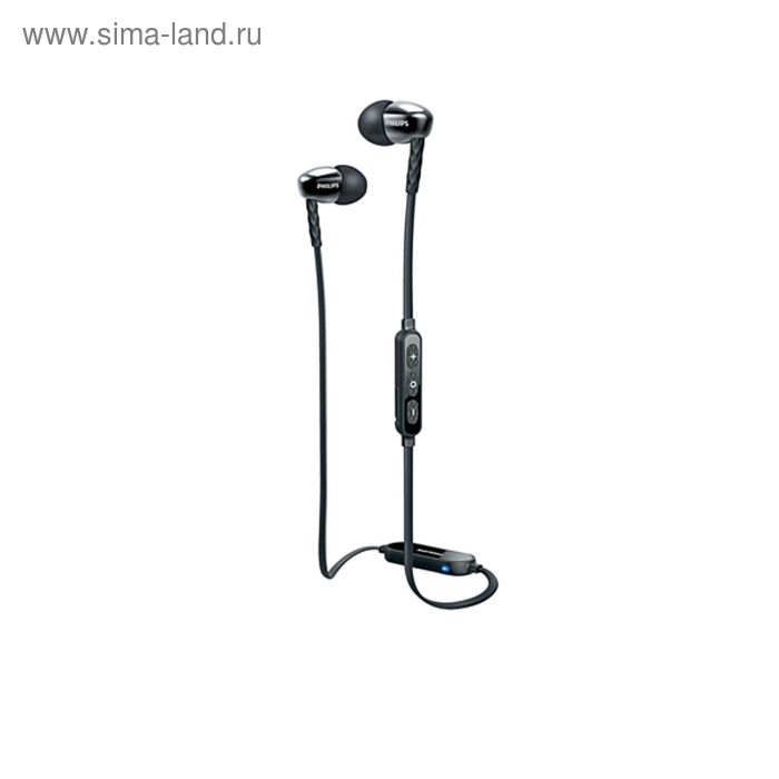Наушники с микрофоном Philips SHB5850BK/51, Bluetooth, в ушной раковине, черные - Фото 1