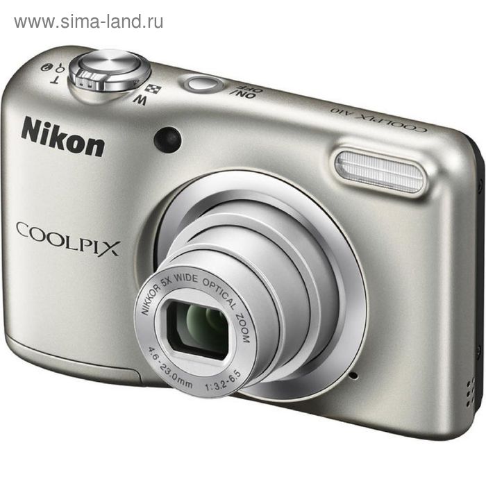 Фотоаппарат Nikon CoolPix A10 серебристый 16.1Mpix Zoom5x - Фото 1