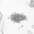 Булавки английские, 19 мм, 80 шт., цвет серебряный - Фото 2