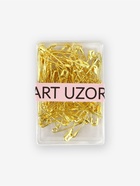 Булавки английские, 19 мм, 80 шт., цвет золотой - Фото 4