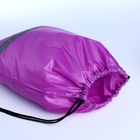 Мешок для обуви «ЗФТС» на шнурке, светоотражающая полоса, размер 30×0.5×40 см, сиреневый - Фото 3