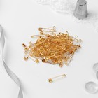 Булавки английские, 22 мм, 80 шт., цвет золотой - Фото 2