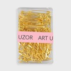 Булавки английские, 22 мм, 80 шт., цвет золотой - Фото 5