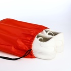 Мешок для обуви на шнурке, «ЗФТС», светоотражающая полоса, цвет красный - Фото 4