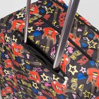 Чехол для чемодана, расширение по периметру, цвет чёрный/разноцветный - Фото 3