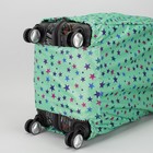 Чехол для чемодана, расширение по периметру, цвет салатовый - Фото 5