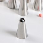 Набор насадок кондитерских, d=1.5 см, 24 шт., в кейсе, насадки МИКС - Фото 3