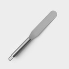 Кондитерская лопатка - палетка прямая Доляна, 27×3 см, рабочая часть 15 см, серебристая - Фото 3