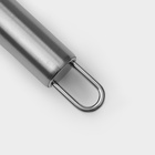 Кондитерская лопатка - палетка прямая Доляна, 27×3 см, рабочая часть 15 см, серебристая - Фото 5