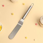 Кондитерская лопатка - палетка изогнутая Доляна, 26.5×3 см, рабочая часть 14.5 см, серебристая - Фото 2