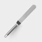 Кондитерская лопатка - палетка изогнутая Доляна, 31.5×3 см, рабочая часть 16.7 см, серебристая - Фото 3