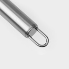 Кондитерская лопатка - палетка изогнутая Доляна, 31.5×3 см, рабочая часть 16.7 см, серебристая - Фото 5