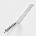 Кондитерская лопатка - палетка изогнутая Доляна, 36.5×3 см, рабочая часть 24.5 см, серебристая - Фото 3