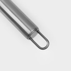 Кондитерская лопатка - палетка изогнутая Доляна, 36.5×3 см, рабочая часть 24.5 см, серебристая - Фото 5