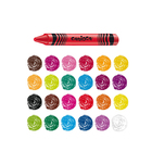 Мелки восковые 24 цвета 100 штук, Carioca Wax Crayons, яркие, смываемые, диаметр 8 мм, для детских садов, в пластиковом боксе - Фото 5