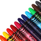 Мелки восковые 24 цвета 100 штук, Carioca Wax Crayons, яркие, смываемые, диаметр 8 мм, для детских садов, в пластиковом боксе - Фото 4
