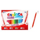 Фломастеры двусторонние 24 цвета, Carioca "Birello", 2.6 / 4.7 мм, смываемые, картонный конверт - фото 321684162
