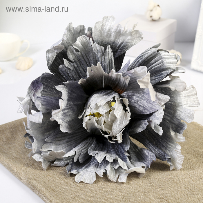 Цветы для фотосессий "Пион" благородный серый 40х40х40 см - Фото 1