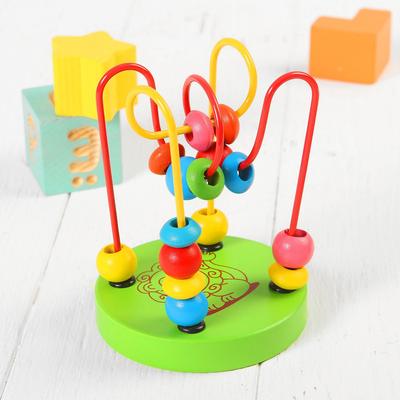 Игрушка из дерева для детей. Серпантинка «Лев», 2 завитка