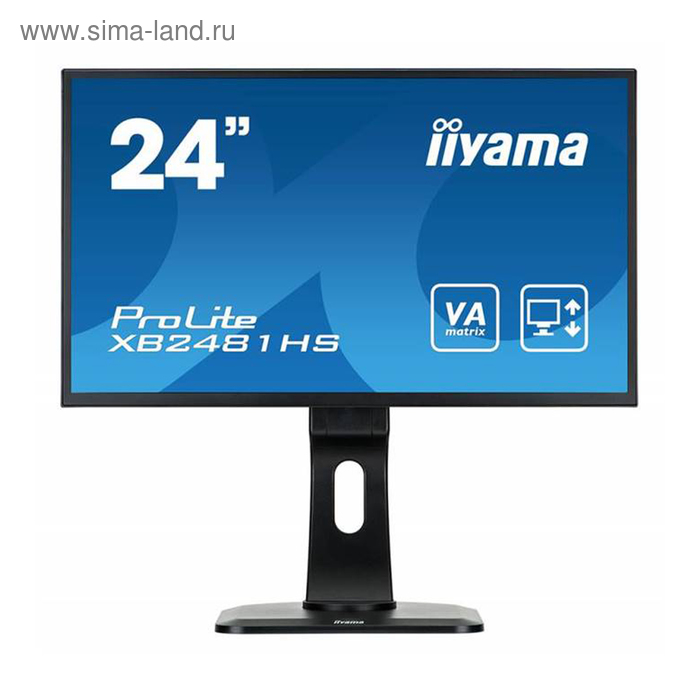 Монитор Iiyama 23.6"  XB2481HS-B1 VA 6ms 16:9 DVI HDMI HAS Pivot  178/178 1920x1080 D-Sub - Фото 1