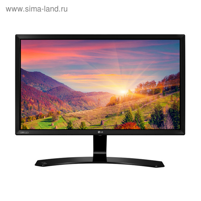 Монитор LG 23.8" 24MP58VQ-P черный IPS LED 16:9 DVI HDMI матовая 250cd 1920x1080 D-Sub FHD - Фото 1