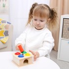 Стучалка квадратная «Божья коровка» 4 шарика — 3 см, молоточек - Фото 8