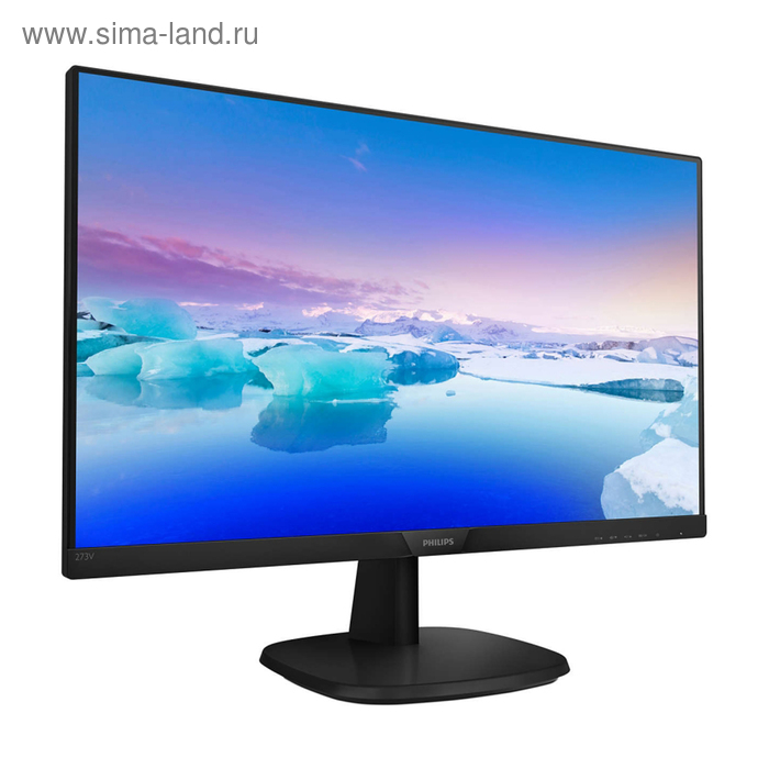 Монитор Philips 27" 273V7QSB (00/01) черный IPS LED 16:9 DVI 250cd 1920x1080 D-Sub FHD - Фото 1