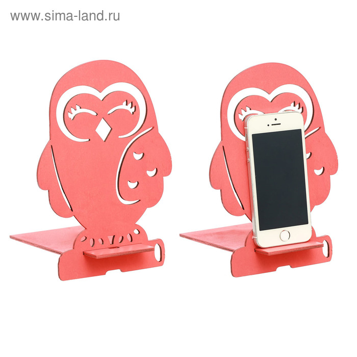 Органайзер для телефона "Совушка" розовый цвет - Фото 1