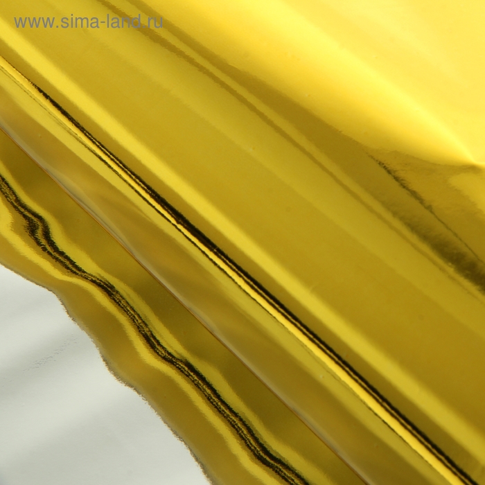 Бумага голография, цвет золотой 70 см х 100 см - Фото 1