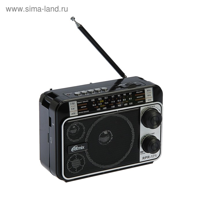 Радиоприёмник Ritmix RPR-171, FM, MP3, USB, AUX