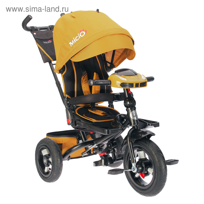 Велосипед трёхколёсный Micio Comfort Plus 2018, надувные колёса 12"/10", цвет горчичный - Фото 1