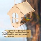 Деревянная кормушка-конструктор для птиц «Избушка» своими руками, 18 × 19 × 21 см, Greengo - Фото 3