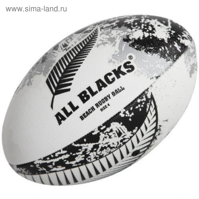 Мяч для регби GILBERT BEACH NEW ZEALAND цвет белый 4 41433204 - Фото 1