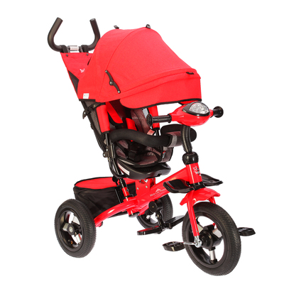 Велосипед трёхколёсный Micio City Premium 2018, надувные колёса 12"/10", цвет красный