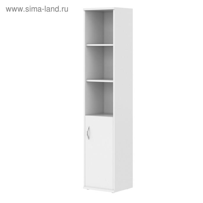 Шкаф колонка с глухой малой дверью IMAGO СУ-1.1(R), белый - Фото 1