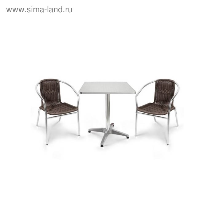 Комплект мебели  LFT-3099B/T3125-60x60 Brown (2+1) - Фото 1