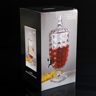 Диспенсер для напитков стеклянный «Эльбрус», 1,9 л, 19×15×46 см - Фото 6