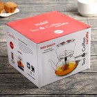 Чайник стеклянный заварочный «Мари», 1 л, 18×15×14 см, металлическое сито - фото 24228806