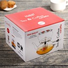 Чайник стеклянный заварочный «Мари», 1,4 л, 20,5×18×14 см, металлическое сито - фото 24228810