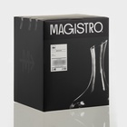 Декантер Magistro, 1.8 л, 20×25 см, стекло, прозрачный - Фото 4