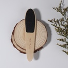 Тёрка для ног, наждачная, двусторонняя, 16,5 см, деревянная - Фото 4