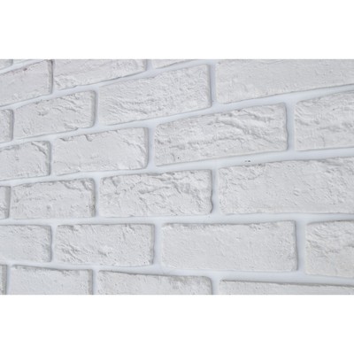 Гипсовая плитка «ВИНТАЖ», 200×65 мм, 0.5 м², цвет белый, 33 шт.