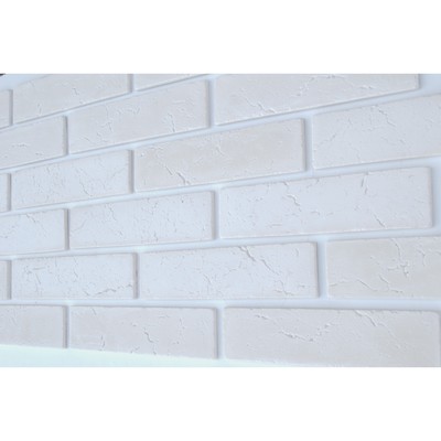 Гипсовая плитка «КЛАССИК», 220×55 мм, 1 м². цвет белая, 66 шт.