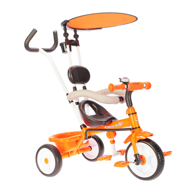 Велосипед трёхколёсный Micio Uno 2018, колёса EVA 10"/8", цвет оранжевый