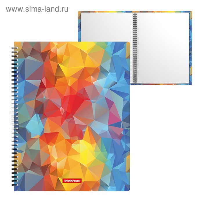 Папка с 20 вкладышами А4, 550 мкм, ErichKrause Dynamique, спираль, с рисунком - Фото 1